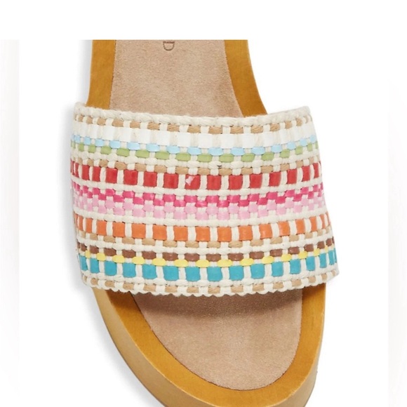 Veronica Beard Hannalee Woven Platform Clog Sandals - Picture 2 of 9